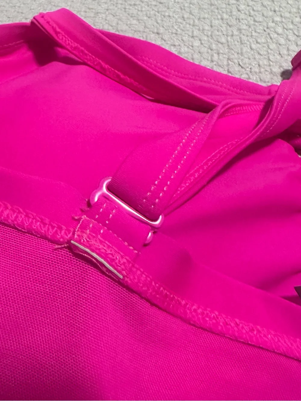 torrid Hot Pink Lace-Up One-Piece Swimsuit